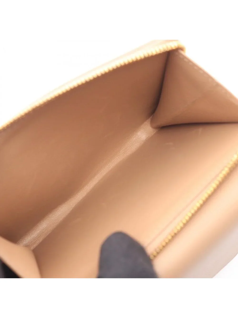 Balenciaga Trifold Wallet Envelope Light Beige Leather